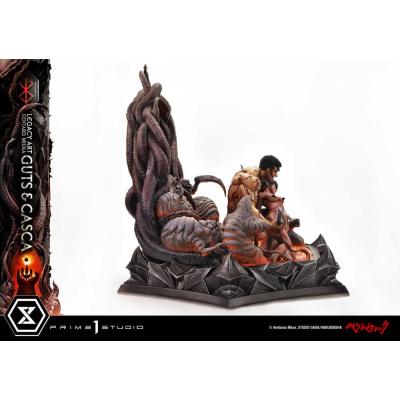 Berserk Estatua Legacy Art Kentaro Miura 1/4 Guts & Casca Bonus Version 72 cm