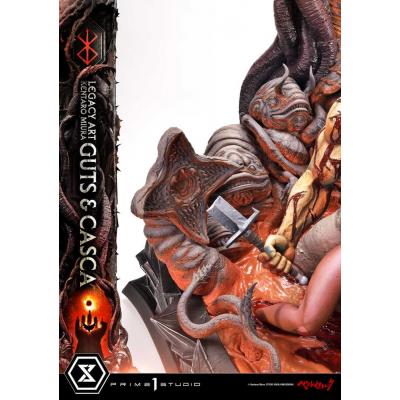 Berserk Estatua Legacy Art Kentaro Miura 1/4 Guts & Casca Bonus Version 72 cm