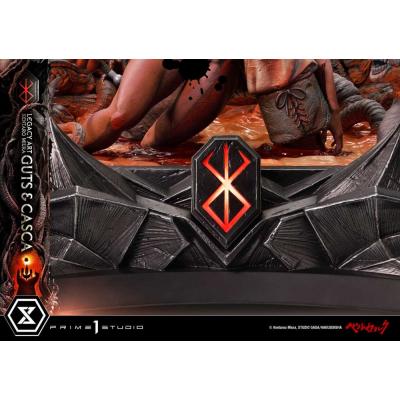 Berserk Estatua Legacy Art Kentaro Miura 1/4 Guts & Casca Bonus Version 72 cm