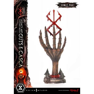 Berserk Estatua Legacy Art Kentaro Miura 1/4 Guts & Casca Bonus Version 72 cm