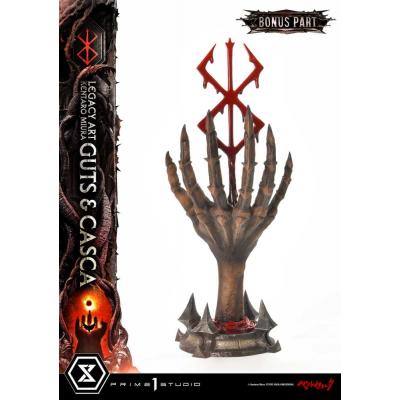 Berserk Estatua Legacy Art Kentaro Miura 1/4 Guts & Casca Bonus Version 72 cm