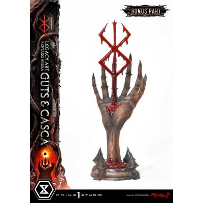 Berserk Estatua Legacy Art Kentaro Miura 1/4 Guts & Casca Bonus Version 72 cm