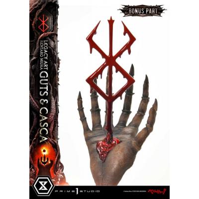 Berserk Estatua Legacy Art Kentaro Miura 1/4 Guts & Casca Bonus Version 72 cm