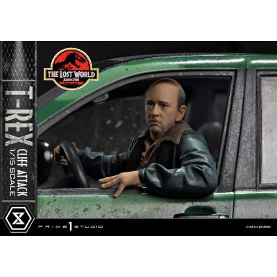 Jurassic World: The Lost World Estatua 1/15 T-Rex Cliff Attack Bonus Version 53 cm