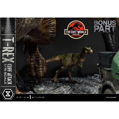 Jurassic World: The Lost World Estatua 1/15 T-Rex Cliff Attack Bonus Version 53 cm