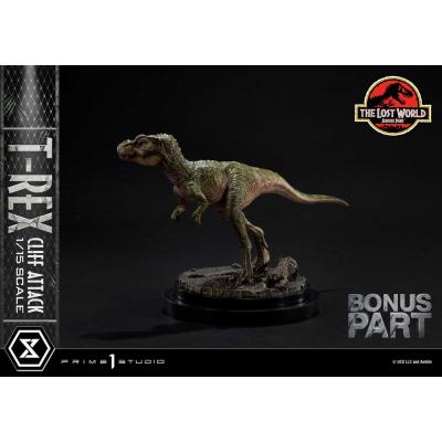Jurassic World: The Lost World Estatua 1/15 T-Rex Cliff Attack Bonus Version 53 cm