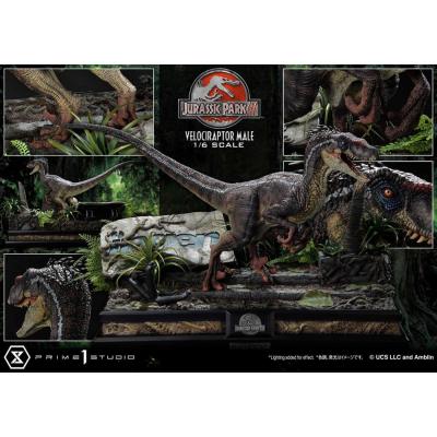 Jurassic Park III Estatua Legacy Museum Collection 1/6 Velociraptor Male Bonus Version 40 cm
