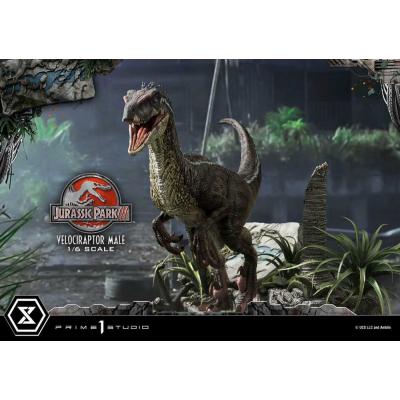 Jurassic Park III Estatua Legacy Museum Collection 1/6 Velociraptor Male Bonus Version 40 cm