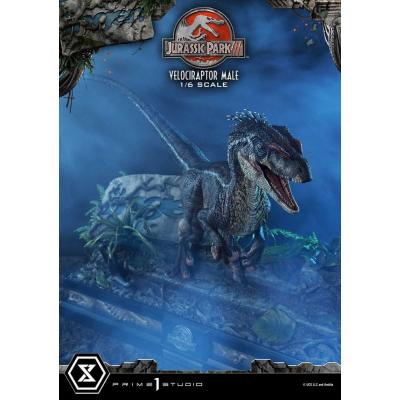 Jurassic Park III Estatua Legacy Museum Collection 1/6 Velociraptor Male Bonus Version 40 cm