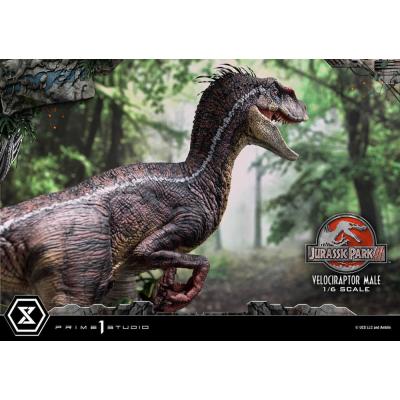 Jurassic Park III Estatua Legacy Museum Collection 1/6 Velociraptor Male Bonus Version 40 cm
