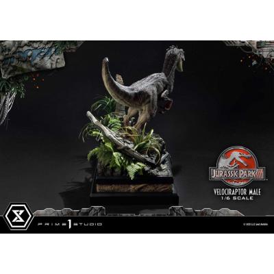 Jurassic Park III Estatua Legacy Museum Collection 1/6 Velociraptor Male Bonus Version 40 cm
