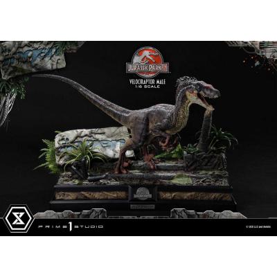 Jurassic Park III Estatua Legacy Museum Collection 1/6 Velociraptor Male Bonus Version 40 cm