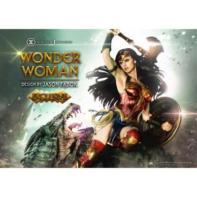 Wonder Woman Estatua 1/3 Wonder Woman vs. Hydra Exclusive Bonus Version 90 cm