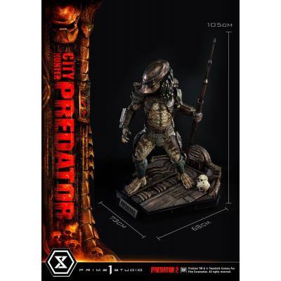 Predator 2 Estatua Museum Masterline 1/3 City Hunter Predator 105 cm