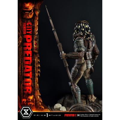 Predator 2 Estatua Museum Masterline 1/3 City Hunter Predator 105 cm