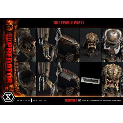 Predator 2 Estatua Museum Masterline 1/3 City Hunter Predator 105 cm