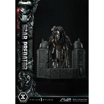 The Alien vs. Predator Estatua Museum Masterline Series 1/3 Scar Predator 93 cm