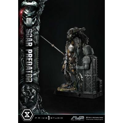 The Alien vs. Predator Estatua Museum Masterline Series 1/3 Scar Predator 93 cm