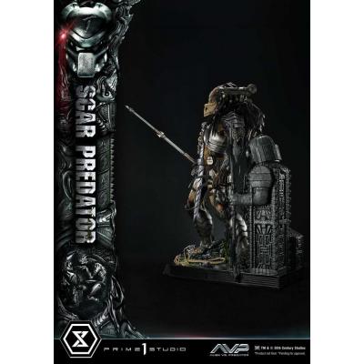The Alien vs. Predator Estatua Museum Masterline Series 1/3 Scar Predator 93 cm