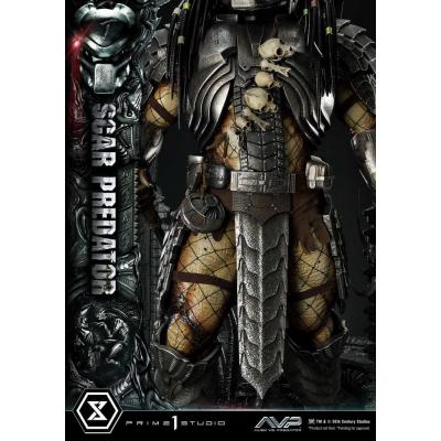 The Alien vs. Predator Estatua Museum Masterline Series 1/3 Scar Predator 93 cm