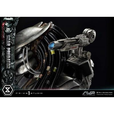 The Alien vs. Predator Estatua Museum Masterline Series 1/3 Scar Predator 93 cm