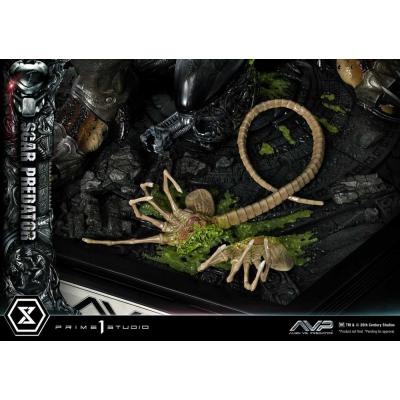 The Alien vs. Predator Estatua Museum Masterline Series 1/3 Scar Predator 93 cm