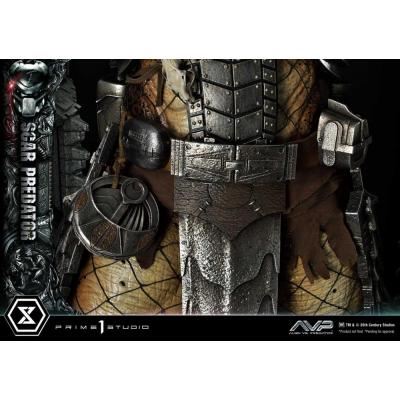 The Alien vs. Predator Estatua Museum Masterline Series 1/3 Scar Predator 93 cm