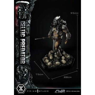The Alien vs. Predator Estatua Museum Masterline Series 1/3 Celtic Predator Bonus Ver. 95 cm