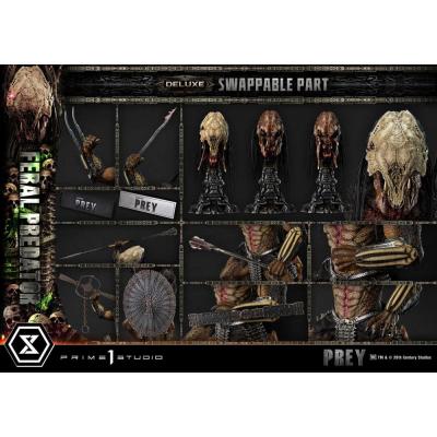 Prey (Movie) Estatua Museum Masterline Series 1/3 Feral Predator Deluxe Version 89 cm