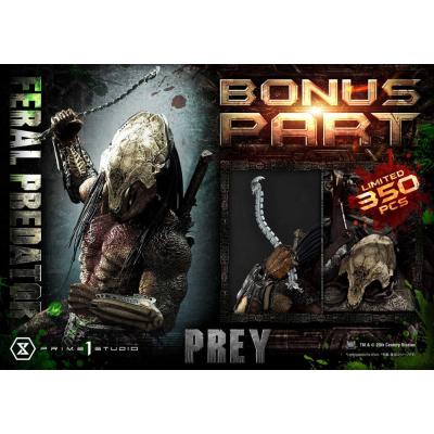 Prey (Movie) Estatua Museum Masterline Series 1/3 Feral Predator Deluxe Bonus Version 89 cm