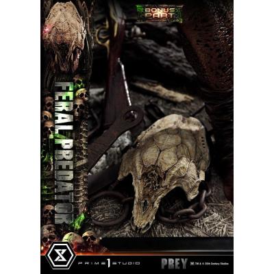 Prey (Movie) Estatua Museum Masterline Series 1/3 Feral Predator Deluxe Bonus Version 89 cm