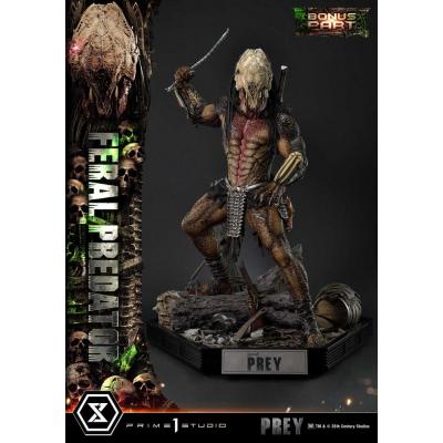 Prey (Movie) Estatua Museum Masterline Series 1/3 Feral Predator Deluxe Bonus Version 89 cm