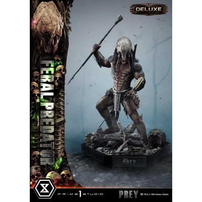 Prey (Movie) Estatua Museum Masterline Series 1/3 Feral Predator Deluxe Bonus Version 89 cm