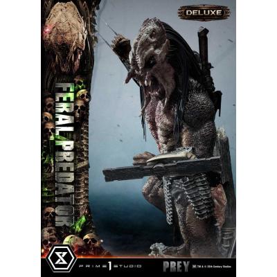 Prey (Movie) Estatua Museum Masterline Series 1/3 Feral Predator Deluxe Bonus Version 89 cm