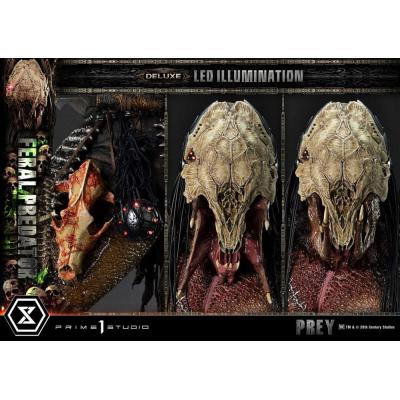 Prey (Movie) Estatua Museum Masterline Series 1/3 Feral Predator Deluxe Bonus Version 89 cm