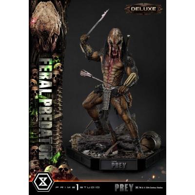 Prey (Movie) Estatua Museum Masterline Series 1/3 Feral Predator Deluxe Bonus Version 89 cm