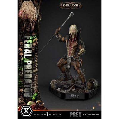 Prey (Movie) Estatua Museum Masterline Series 1/3 Feral Predator Deluxe Bonus Version 89 cm
