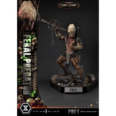 Prey (Movie) Estatua Museum Masterline Series 1/3 Feral Predator Deluxe Bonus Version 89 cm