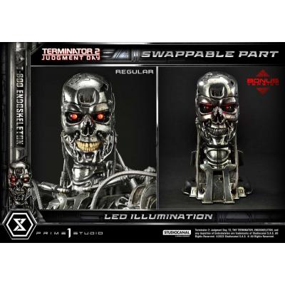 Terminator 2 Estatua Museum Masterline Series 1/3 Judgment Day T800 Endoskeleton Deluxe Bonus Version 74 cm