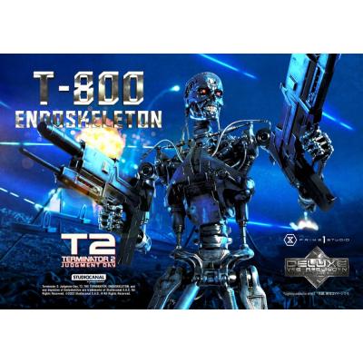 Terminator 2 Estatua Museum Masterline Series 1/3 Judgment Day T800 Endoskeleton Deluxe Bonus Version 74 cm