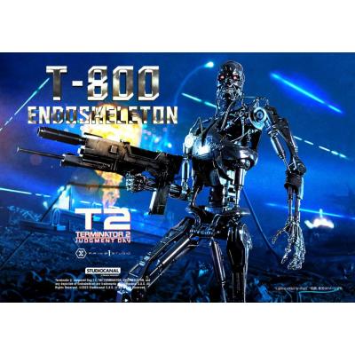 Terminator 2 Estatua Museum Masterline Series 1/3 Judgment Day T800 Endoskeleton Deluxe Bonus Version 74 cm