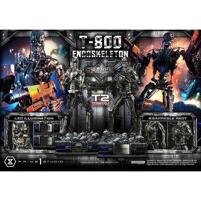 Terminator 2 Estatua Museum Masterline Series 1/3 Judgment Day T800 Endoskeleton Deluxe Bonus Version 74 cm