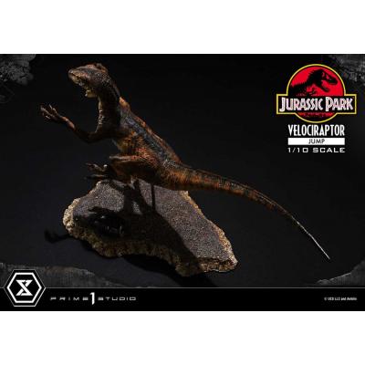 Jurassic Park Estatua Prime Collectibles 1/10 Velociraptor Jump 21 cm