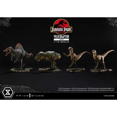 Jurassic Park Estatua Prime Collectibles 1/10 Velociraptor Jump 21 cm