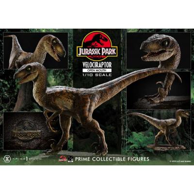 Jurassic Park Estatua Prime Collectibles 1/10 Velociraptor Open Mouth 19 cm