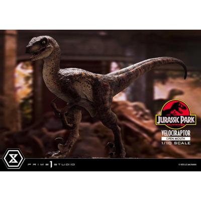 Jurassic Park Estatua Prime Collectibles 1/10 Velociraptor Open Mouth 19 cm