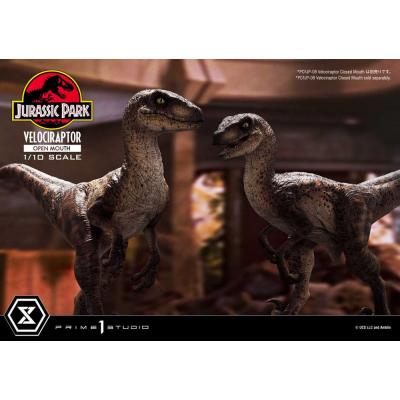Jurassic Park Estatua Prime Collectibles 1/10 Velociraptor Open Mouth 19 cm