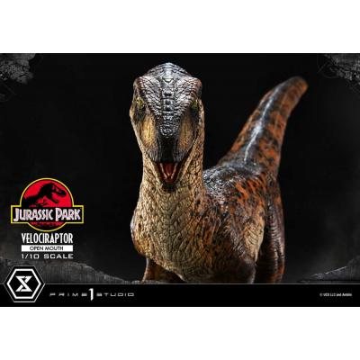 Jurassic Park Estatua Prime Collectibles 1/10 Velociraptor Open Mouth 19 cm