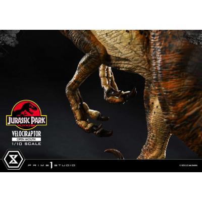 Jurassic Park Estatua Prime Collectibles 1/10 Velociraptor Open Mouth 19 cm