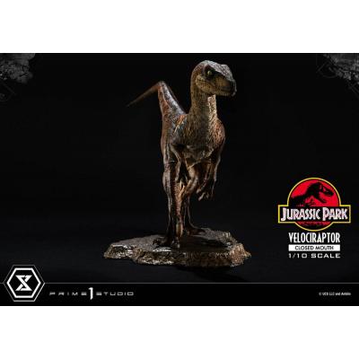 Jurassic Park Estatua Prime Collectibles 1/10 Velociraptor Closed Mouth 19 cm